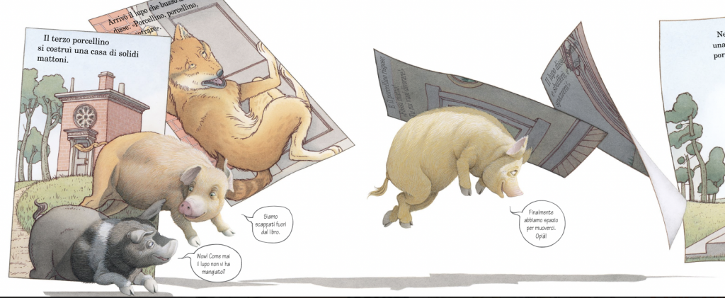 I 3 porcellini di David Wiesner - Teste fiorite - libro per bambini